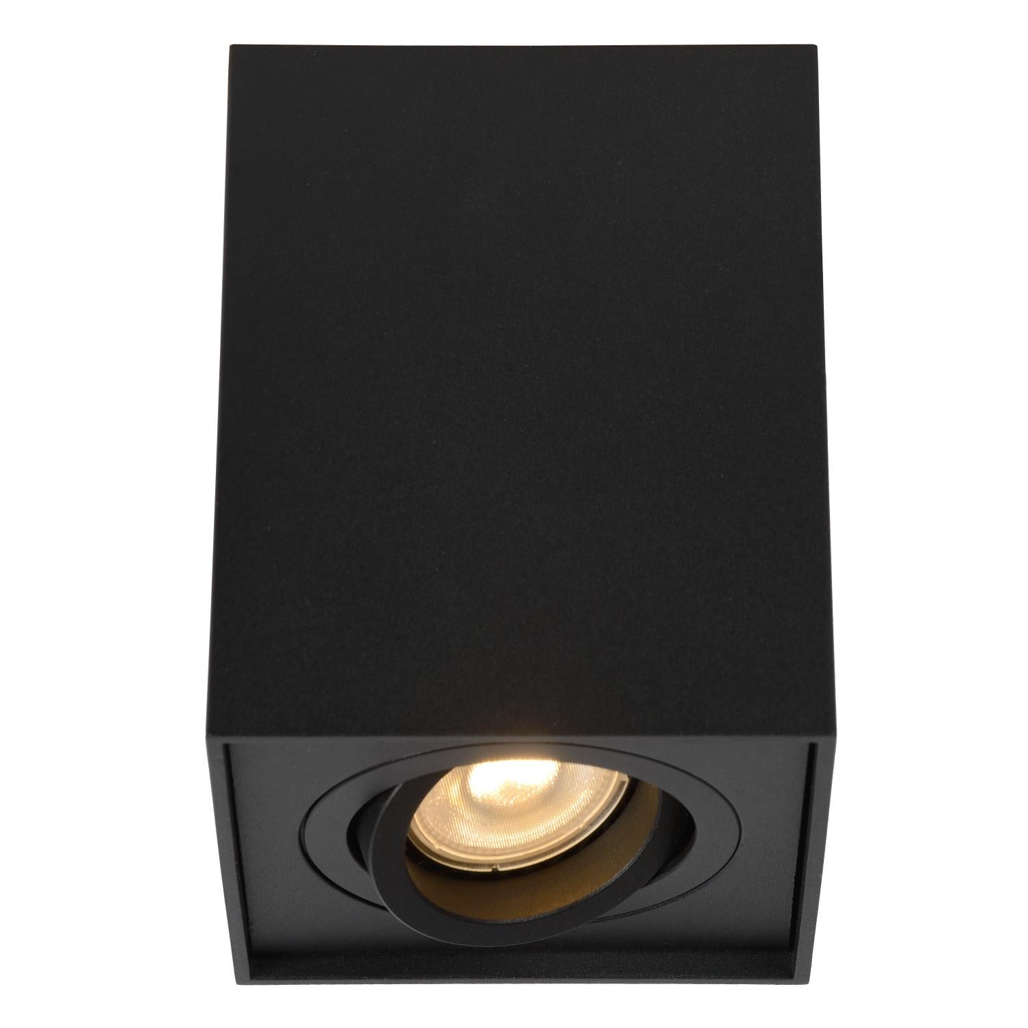 Spot plafond TUBE - Noir - 1xGU10 (MR16) - Lucide - 8