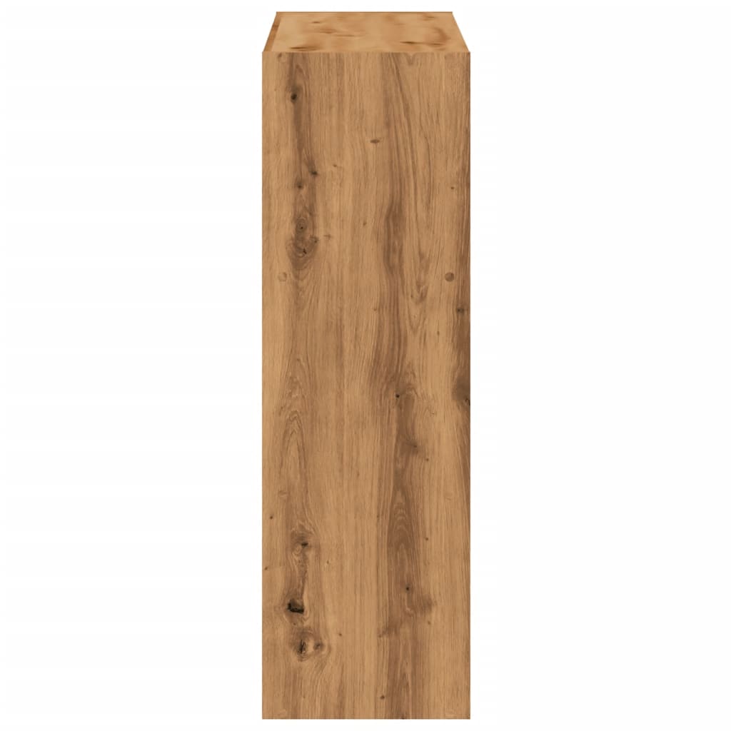 Bibliothèque pour Séjour en Bois Marron H. 102 x l. 102 x P. 32 cm - 5