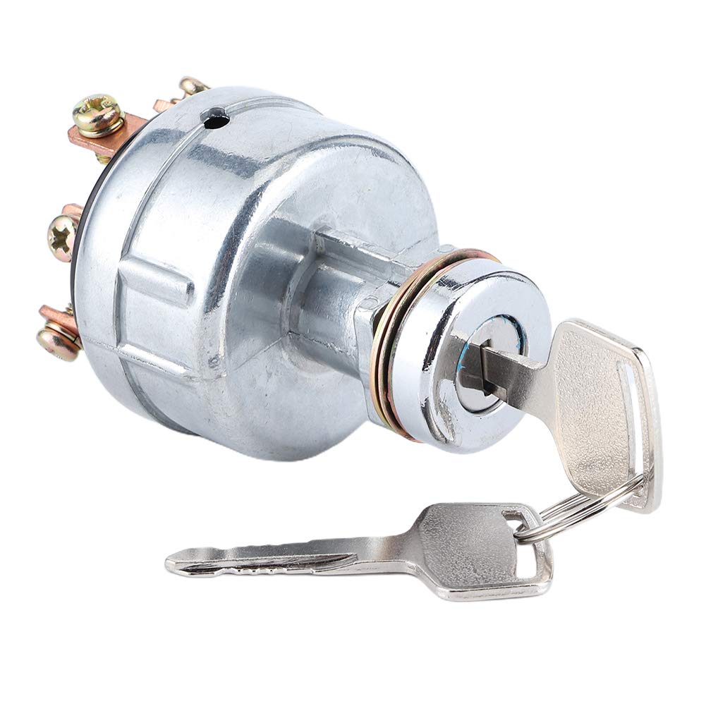 Commutateur D'allumage De Démarrage Avec 2 Clés 6665606 Remplacement De Démarreur De Commutateur De Clé Pour Chargeurs Bobcat 310 313 322 440 530 533