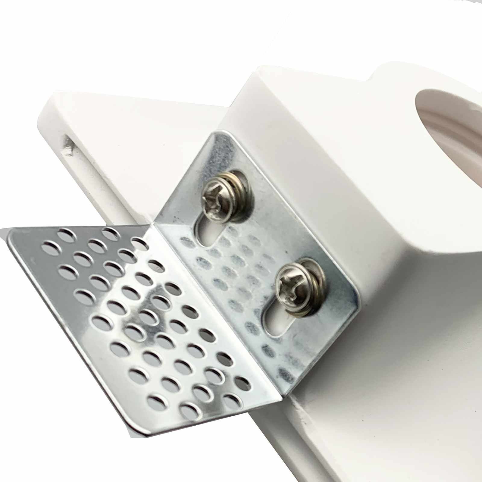 Support de plafonnier moderne carré en plâtre encastré support de lampe GU10 GU5.3 12x12cm - 2