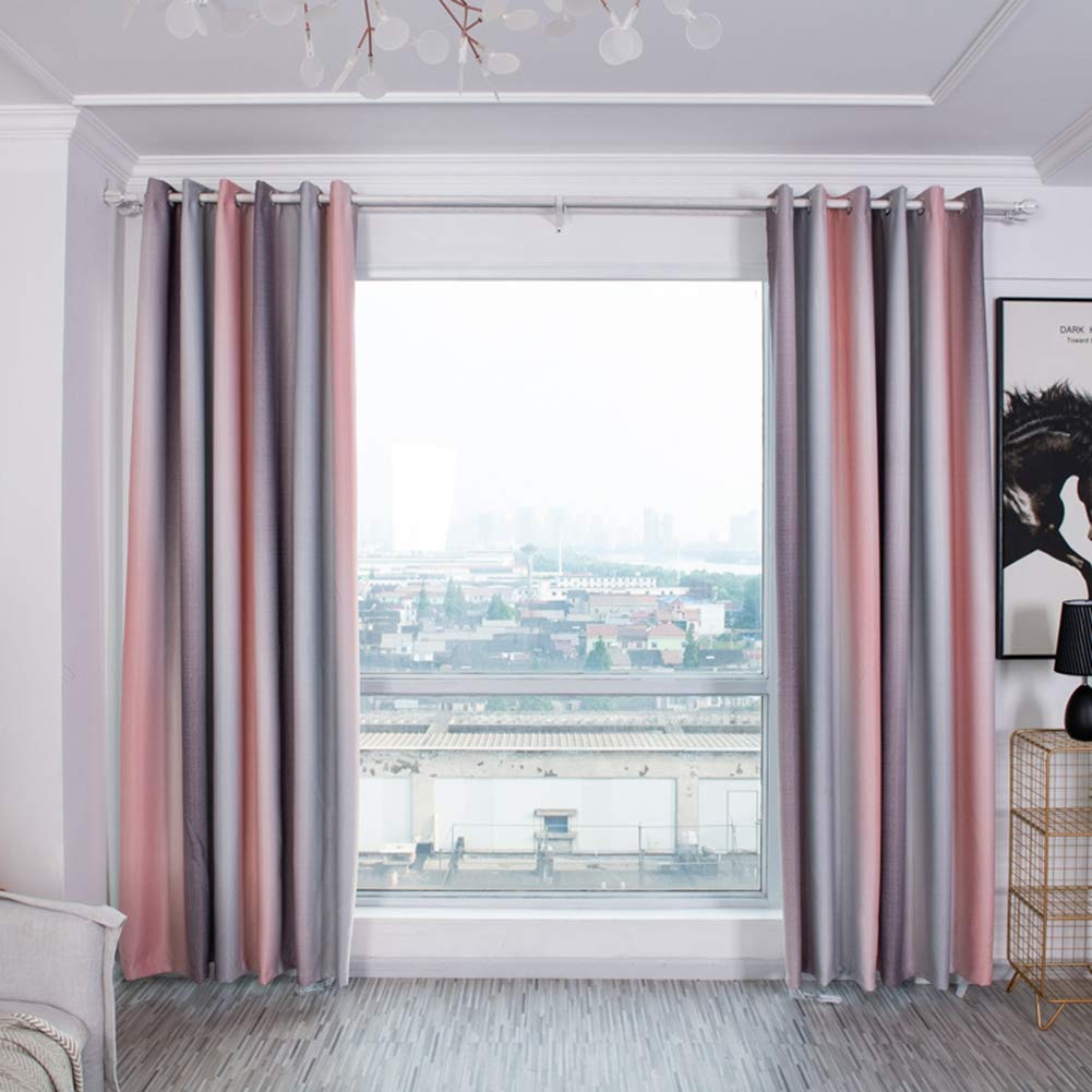 Tenda A Pannello Oscurante Con Strisce Sfumate - Per Camera Da Letto, Soggiorno - Colore #2