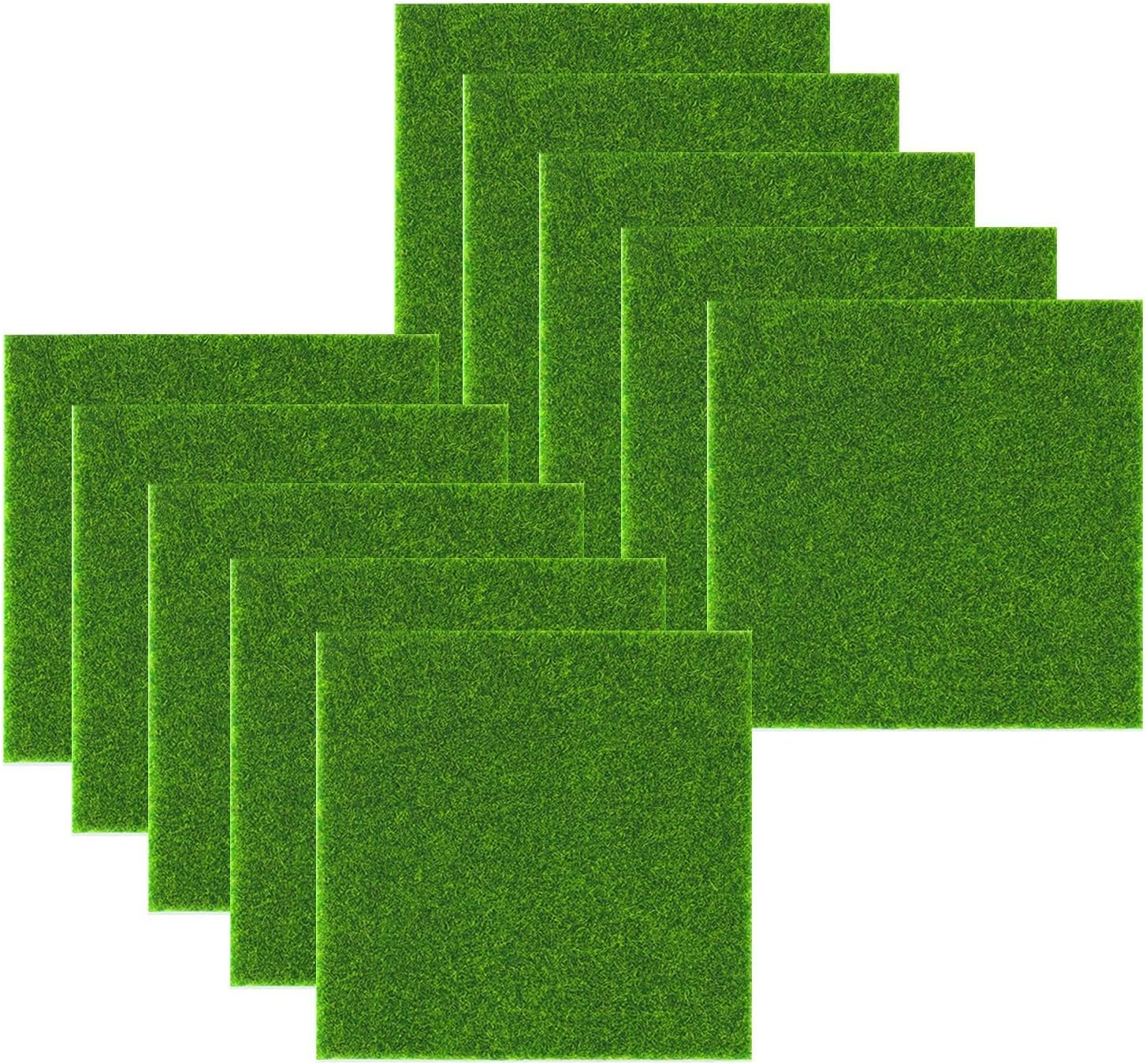 Faux Gazon Miniature Pour Maquettes Et DIY - Tapis D'herbe Verte En Plastique, Neuf