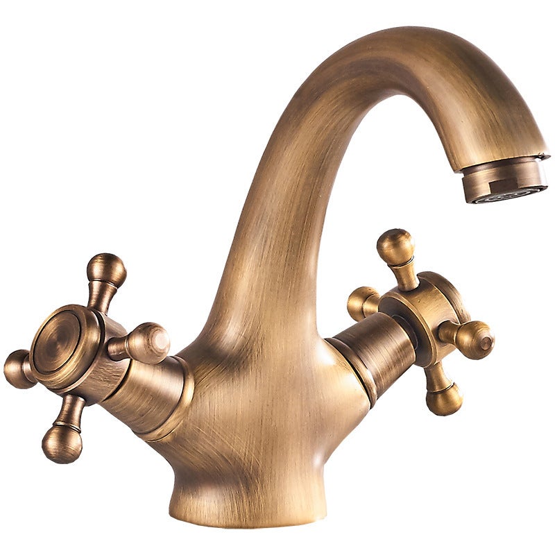 Bateria łazienkowa, bateria umywalkowa z brązu, bateria umywalkowa retro, bateria łazienkowa z mieszaczem wody ciepłej i zimnej, bateria retro