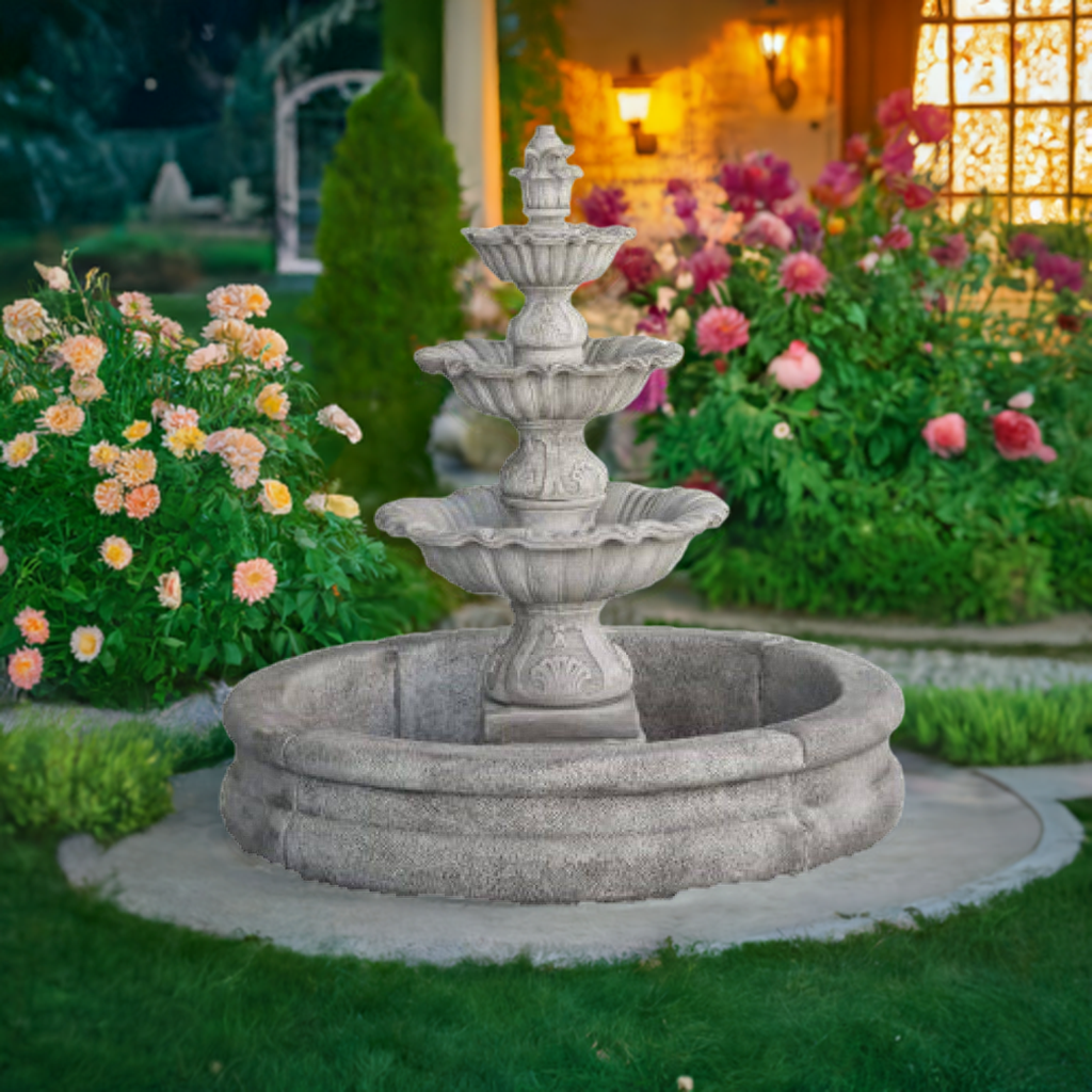 Fontaine Classique en béton-pierre Jaén 150x160cm. - 6