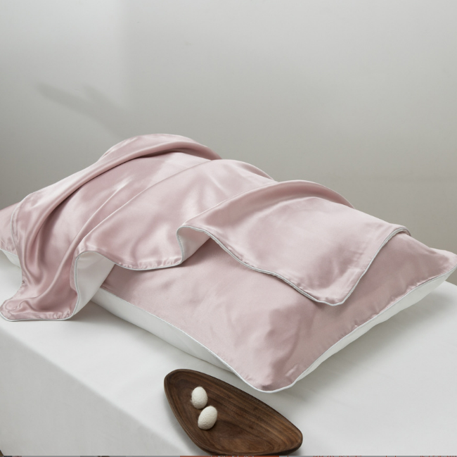 Fronha 100% seda, macia para cuidar dos cabelos e proporcionar um sono melhor. Pink - 3