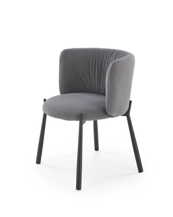 Krzesło tapicerowane K531 VELVET szare