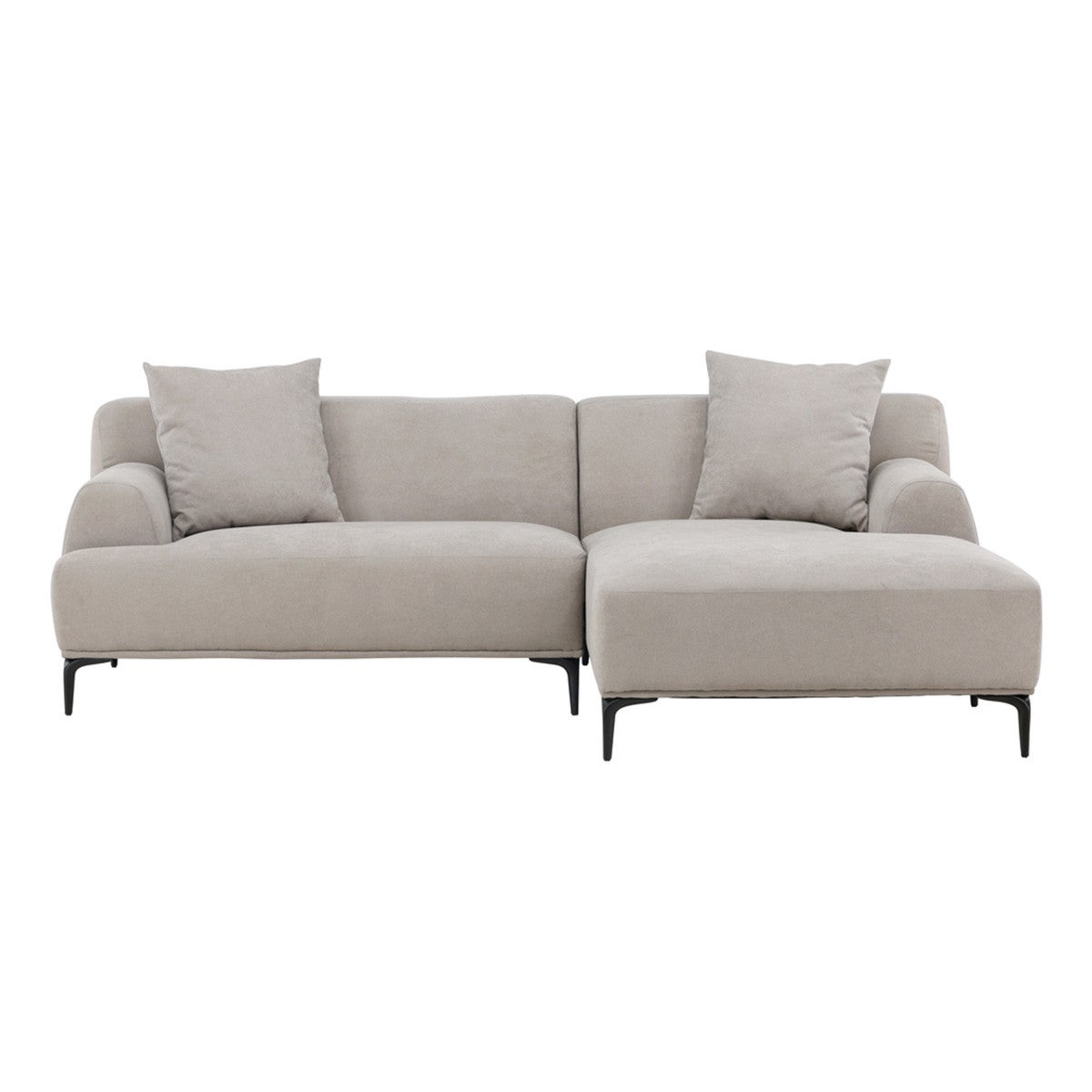 Viskan sofa sofa z szezlongiem prawostronna jasnoszara.