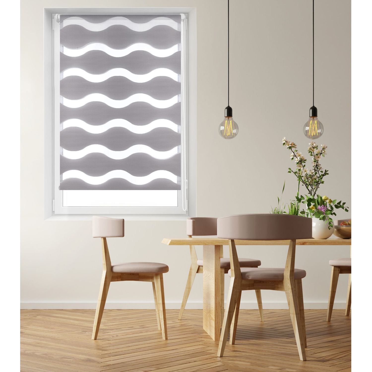 ECOMMERC3 | Tenda a Rullo Giorno e Notte Montaggio SENZA ATTREZZI Misura 52x150 Misura tessuto 49x145 - Tenda a Rullo Giorno e Notte Easyfix - 5