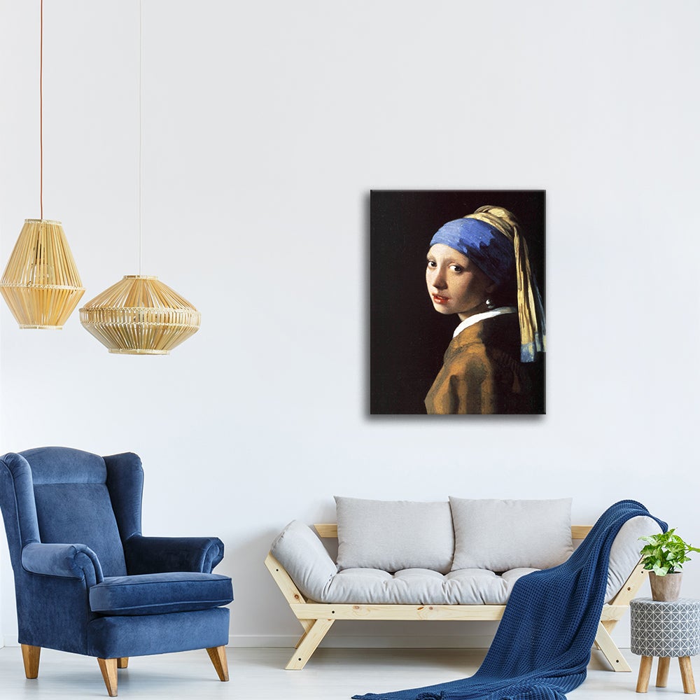 Tableau - La Jeune à la Perle Jan Vermeer cm 50x70 - 3