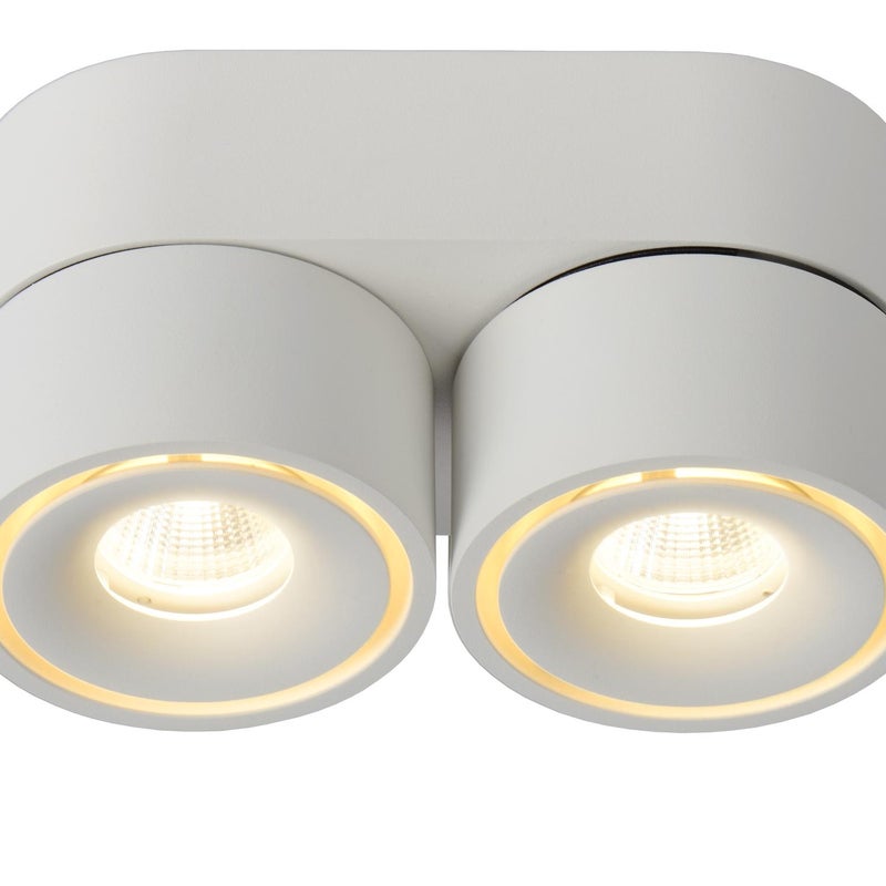 Spot sufitowy reflektor okrągły YUMIKO LED 8W Ciepła biel 1268lm biały wym: 8,2 x 16,1 x 7,8 cm IP20 Lucide