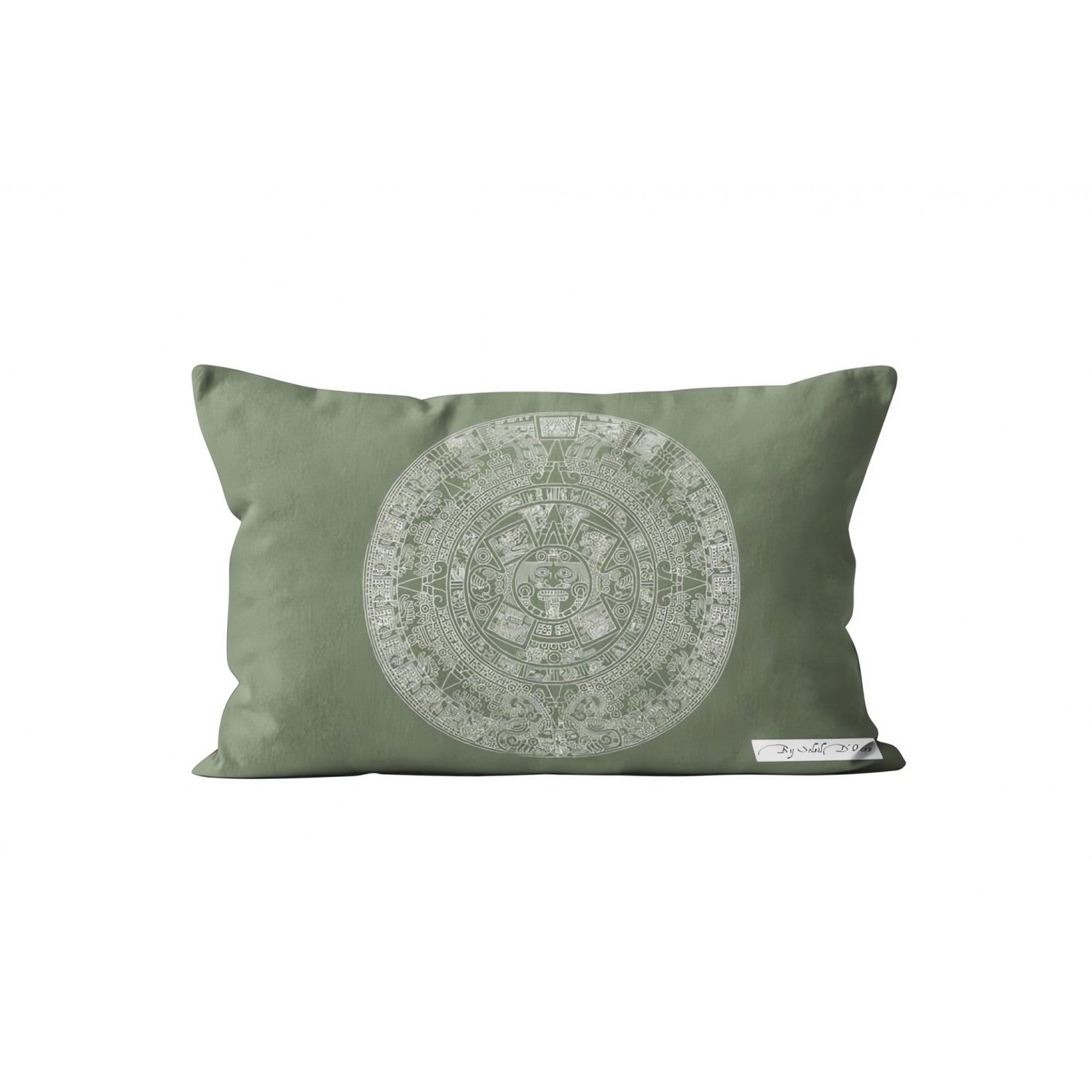 Housse de coussin 32x50 cm MAYA vert, par Soleil d'Ocre | Leroy Merlin