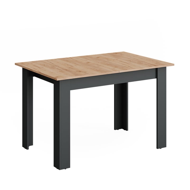 Vicco Stół jadalny Repose, Antracyt/złoty dąb, 160 x 80 cm Możliwość rozbudowy