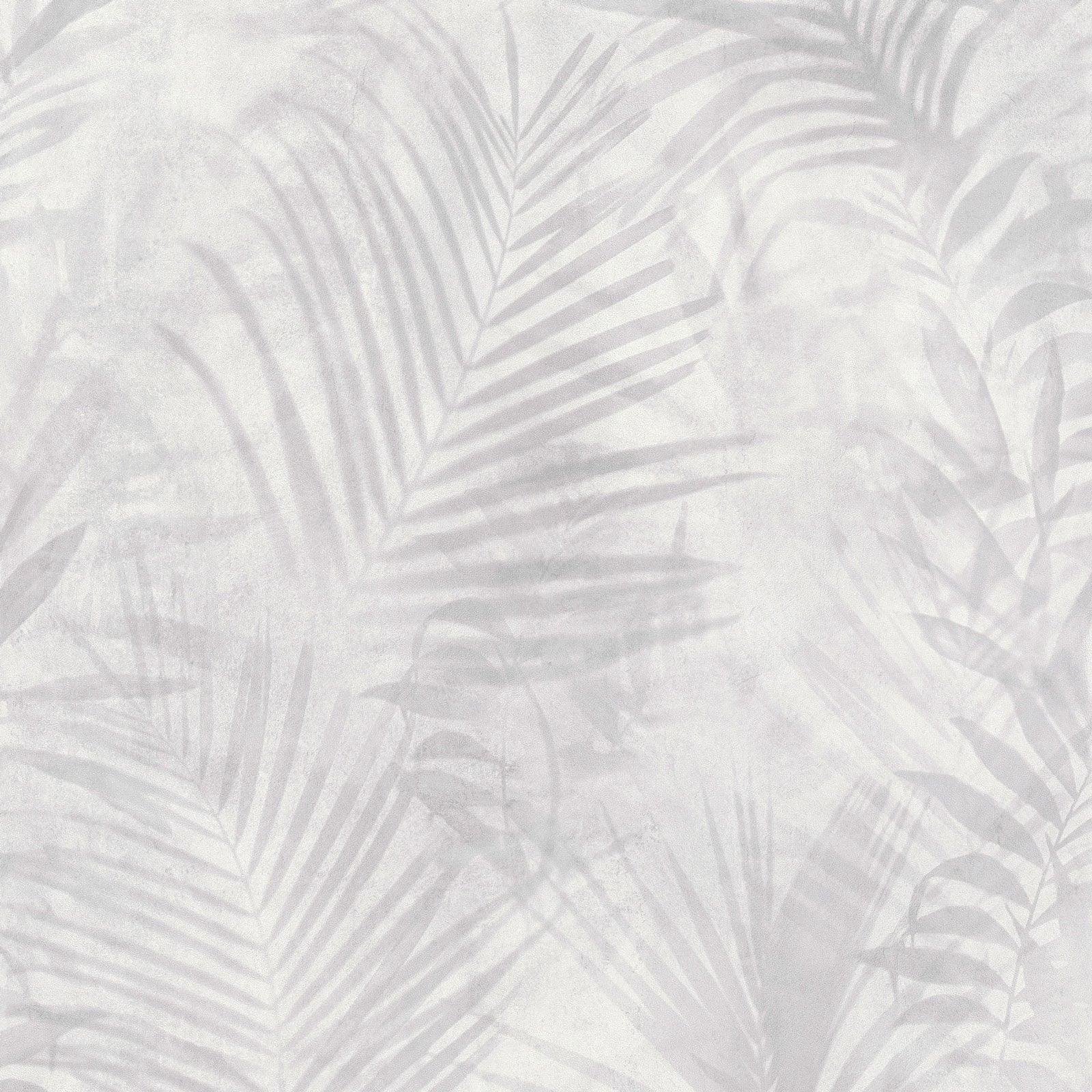 Papel pintado tropical hojas de palmeras Papel pintado blanco y negro estilo selvático Papel pintado vinílico creativo - 2