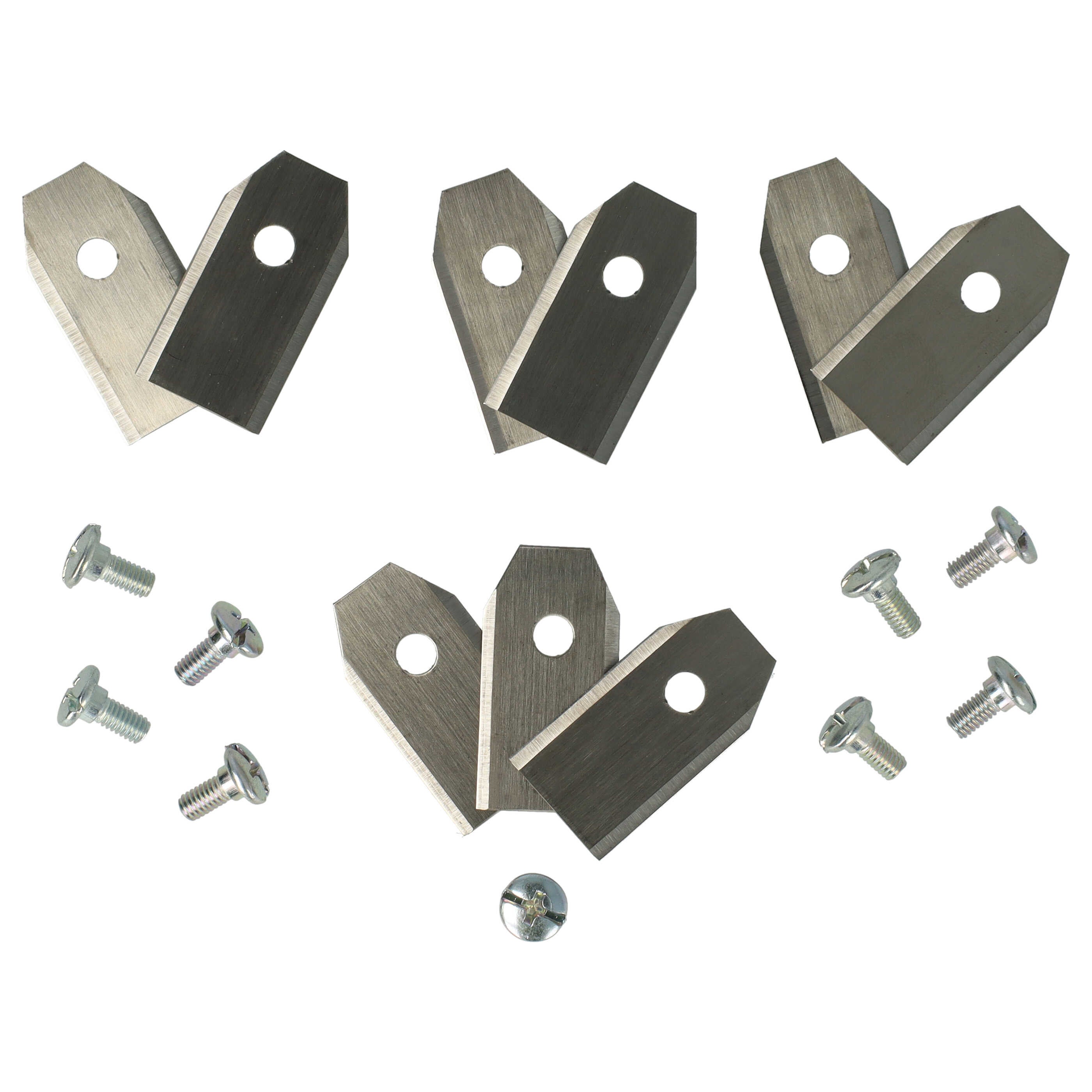 vhbw 9x lames de tondeuse, compatible avec Husqvarna Solar, hybride - 2