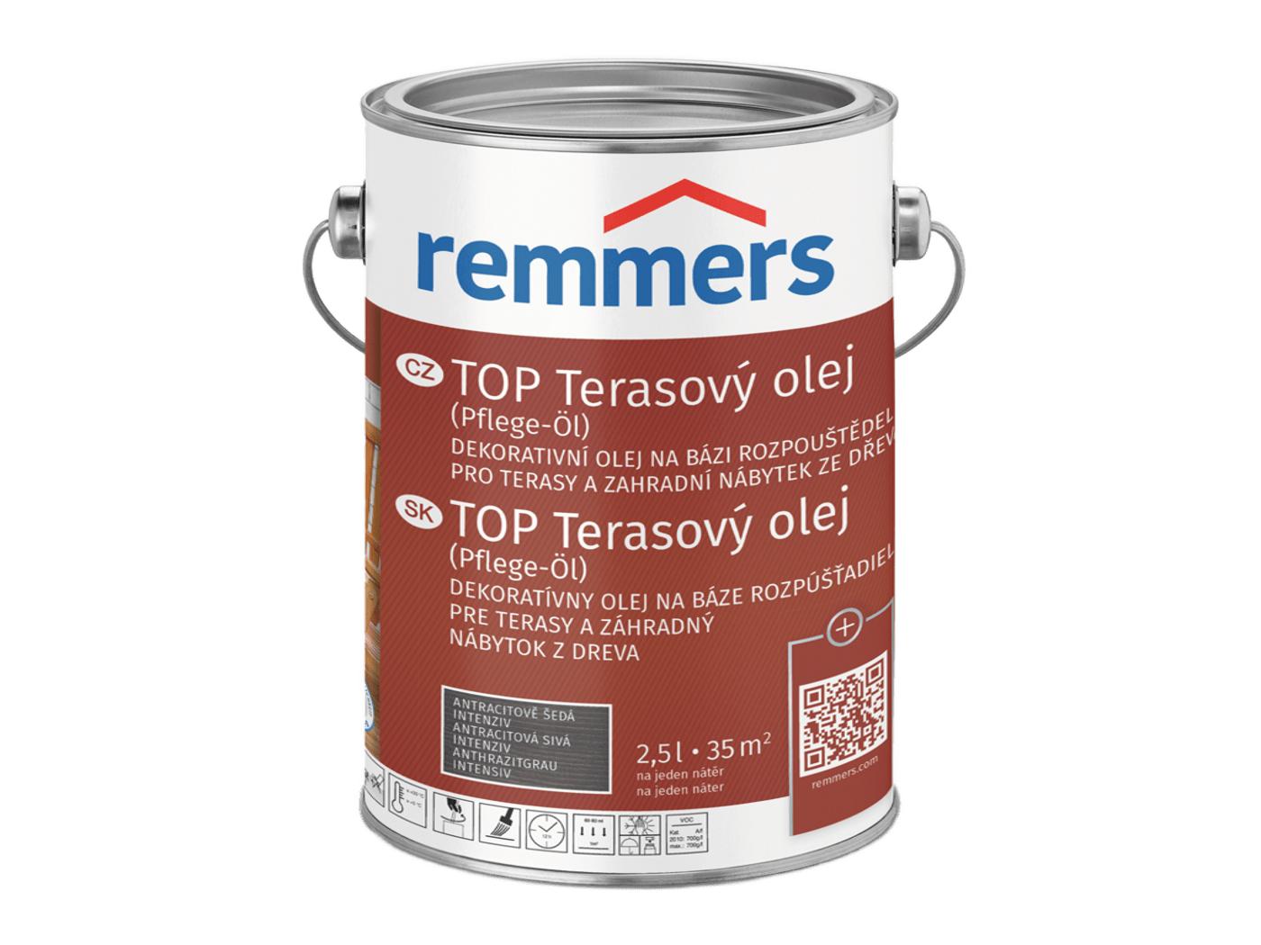 Remmers - TOP aceite para terrazas 5 l, Marrón rojizo | Leroy Merlin