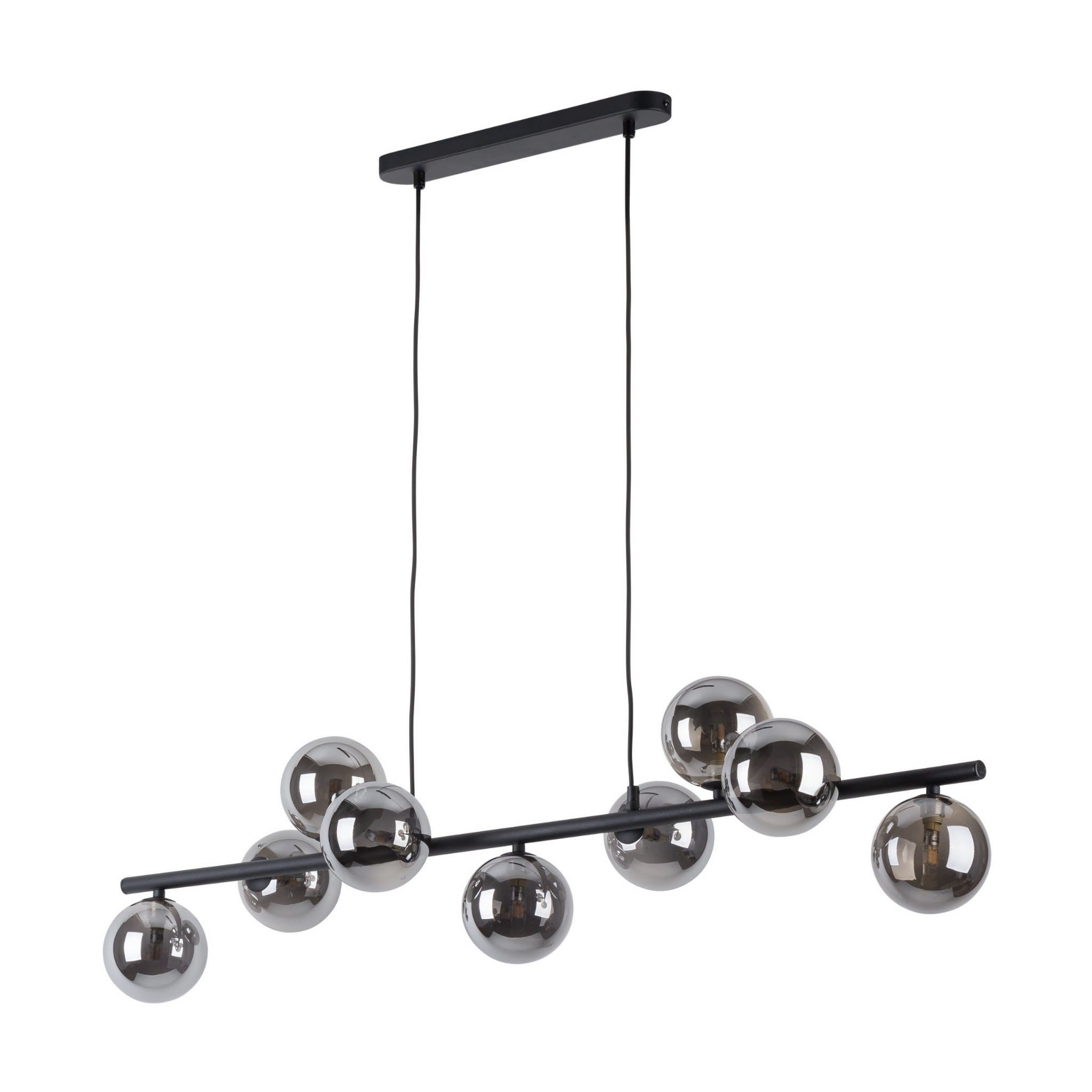 Lampa wisząca Estera czarna-grafit 9xG9x6W wym: 138 x 27 x 116 cm szkło TK Lighting