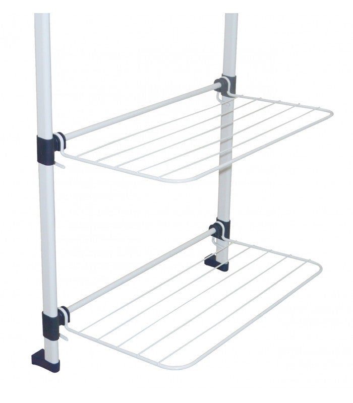 Étendoir séchoir À Linge De Porte Pliable - 54x32x94cm 10 M de fil - 3