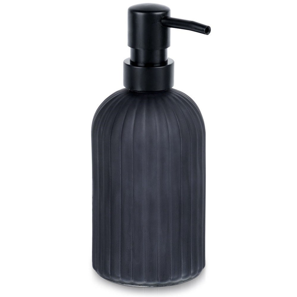 Dozownik do mydła szklany czarny 400 ml