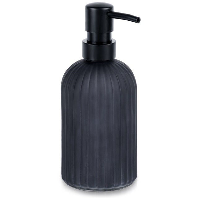 Dozownik do mydła szklany czarny 400 ml