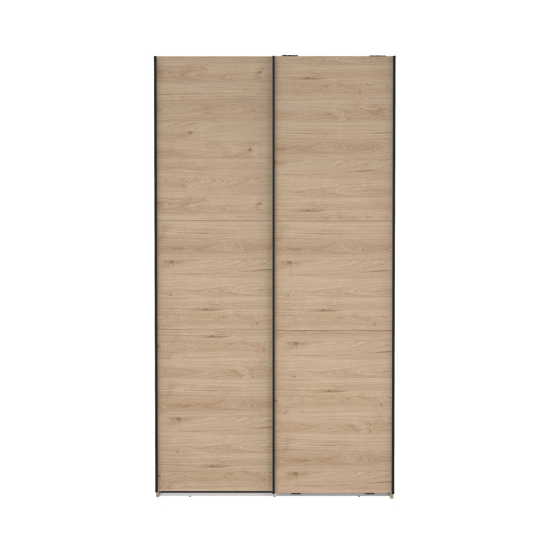 Como szafa przesuwna 2 drzwi 120x220cm dąb dekor.