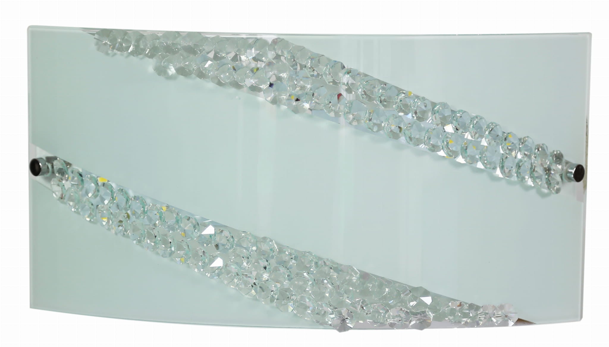 Plafon Mistery prostokątny biały LED 12W 4000K wym: 17 x 6 cm IP20 szkło Candellux