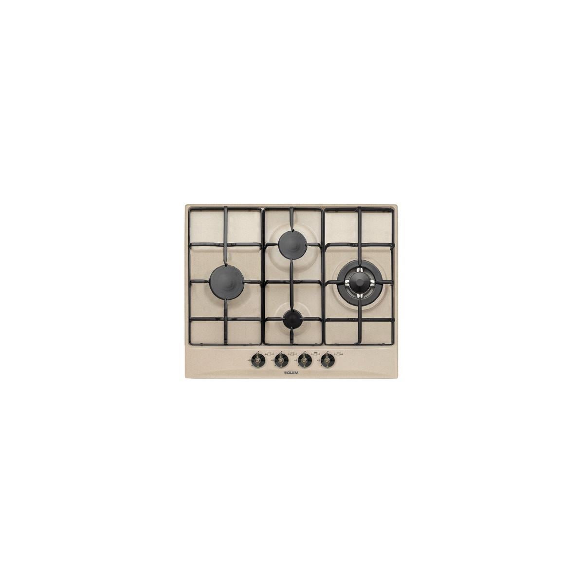 Glem Gas Placa De Cocina Gt645sa Arena Empotrada 60 Cm 4 Fuegos , Leroy Merlin