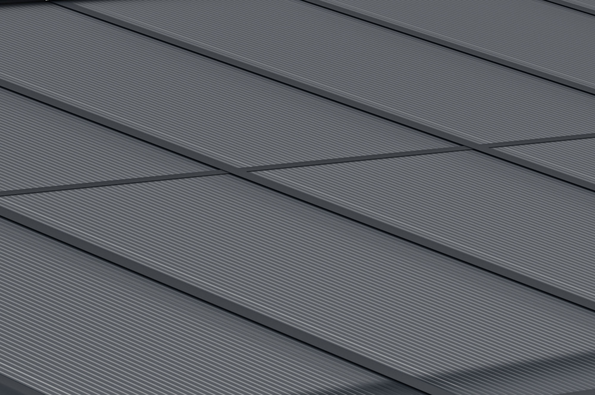 Pergola/Cochera adosada KLEO 4m x 3m aluminio Gris - 6