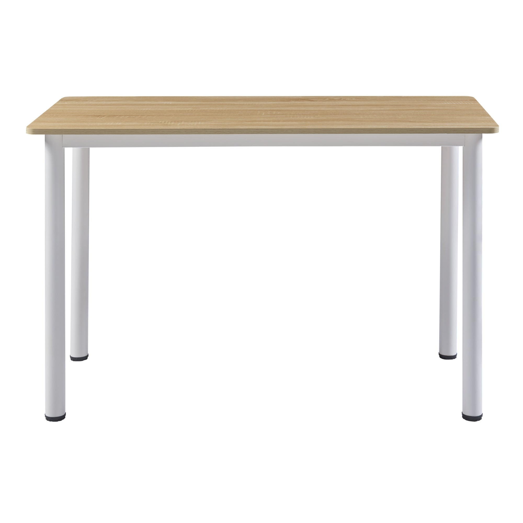 Mesa de comedor Tammela versátil para 4 personas de acero y MDF 120 x 60 x 75 cm - Efecto roble [en.casa] - 6
