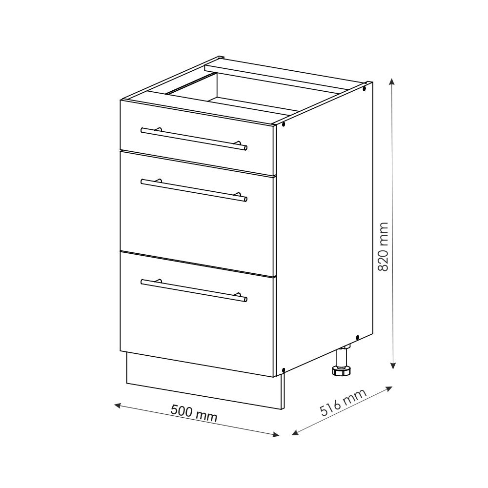 Vicco Meuble cuisine Fame-Line, Vert Or Campagne, 50cm sans PT - 3