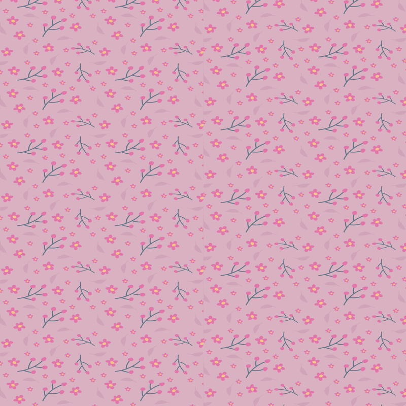 Papier Peint Floral Abcliving – Vert Menthe, Rosé, Mauve – Optique Lin – Style Campagne