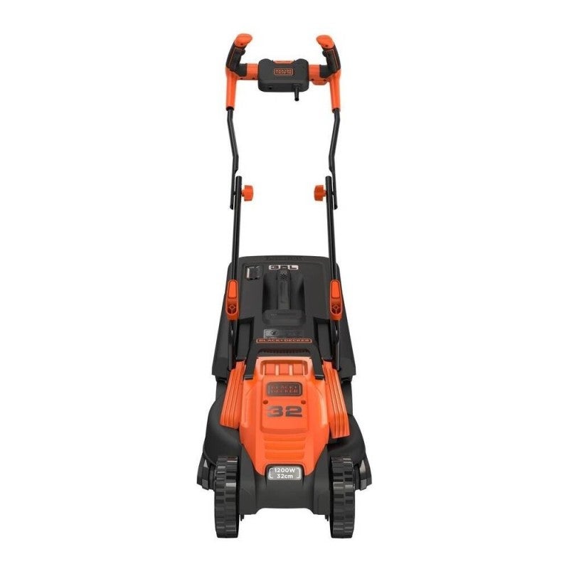 Kosiarka ręczna 1200 W z ostrzem 32 cm, kierownicą rowerową i pojemnikiem na trawę o pojemności 35 l – Black & Decker - 3