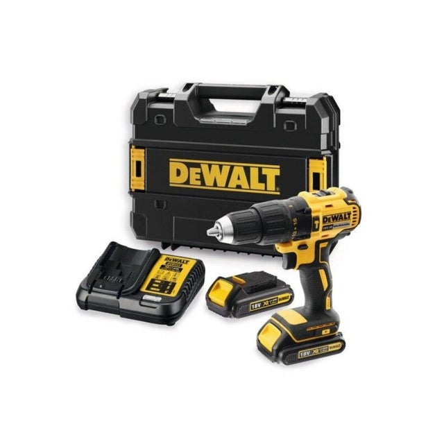 Perceuse à percussion 18V + 2 batteries lithium 1.5Ah + chargeur + Mallette DEWALT DCD778S2T