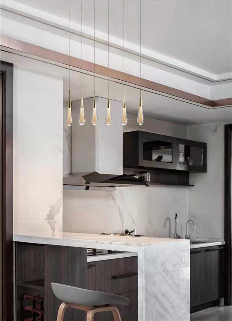 GOECO Plafonnier LED en cristal au design nordique moderne, éclairage d'intérieur, luminaire décoratif d'intérieur, idéal pour une chambre à coucher - 4