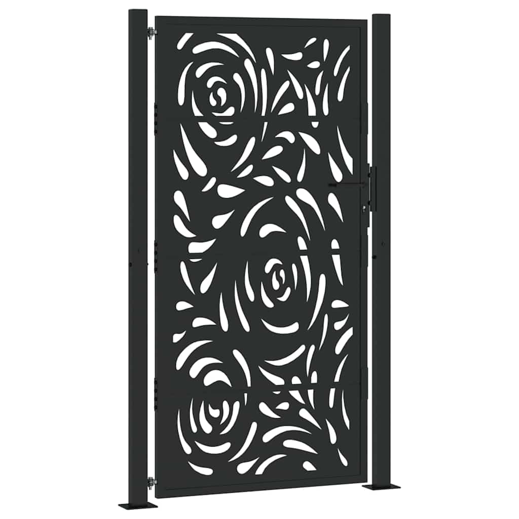 Set Di 4 Fiamme Decorative Da Giardino In Acciaio Inox, Effetto Ruggine, Altezza 32 Cm, Con Picchetti Per Terreno