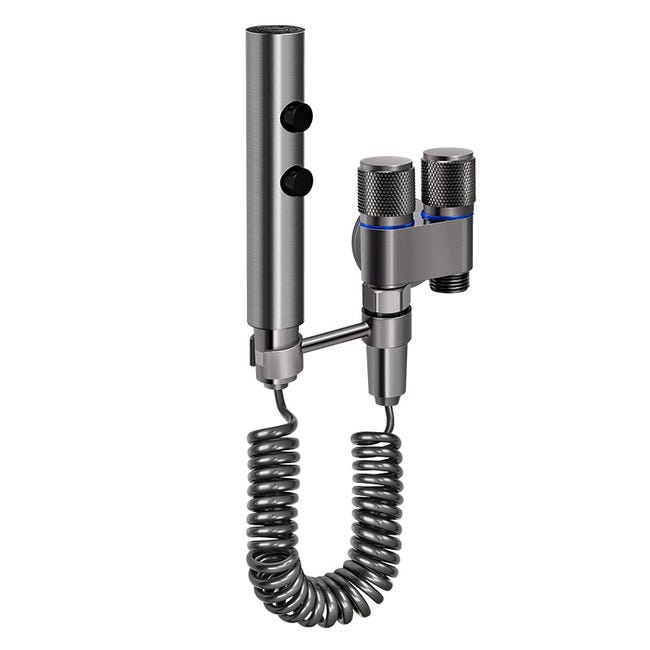 Zestaw bidetowo-prysznicowy, słuchawka prysznicowa, akcesorium bidetowe do toalety (standard brytyjski), natrysk muzułmański, z rozciągliwym wężem