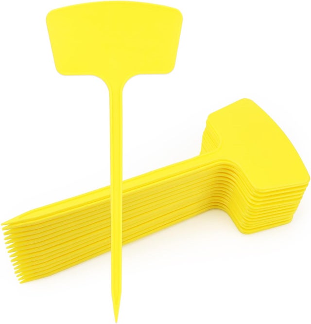 Etykiety ogrodowe wielokrotnego użytku (opakowanie 30 szt., 36 cm), żółte