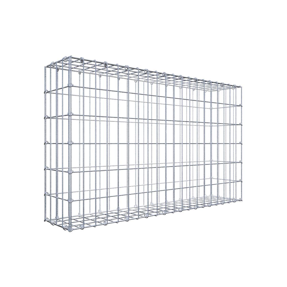 Gabion 100 cm x 60 cm x 20 cm (dł. x wys. x gł.), rozmiar oczka 5 cm x 10 cm, pierścień C