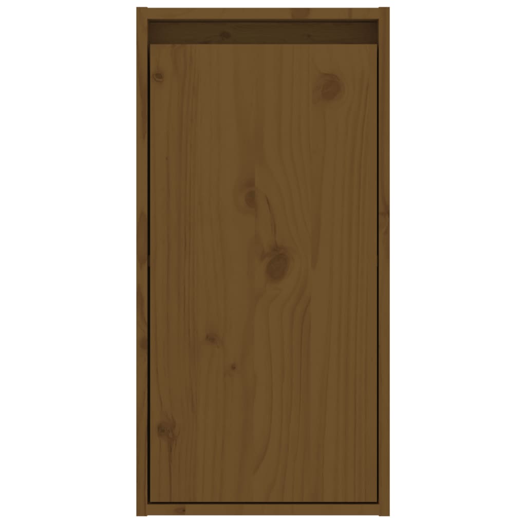 Maison Exclusive - Armario de pared madera maciza de pino marrón miel 30x30x60 cm - 6
