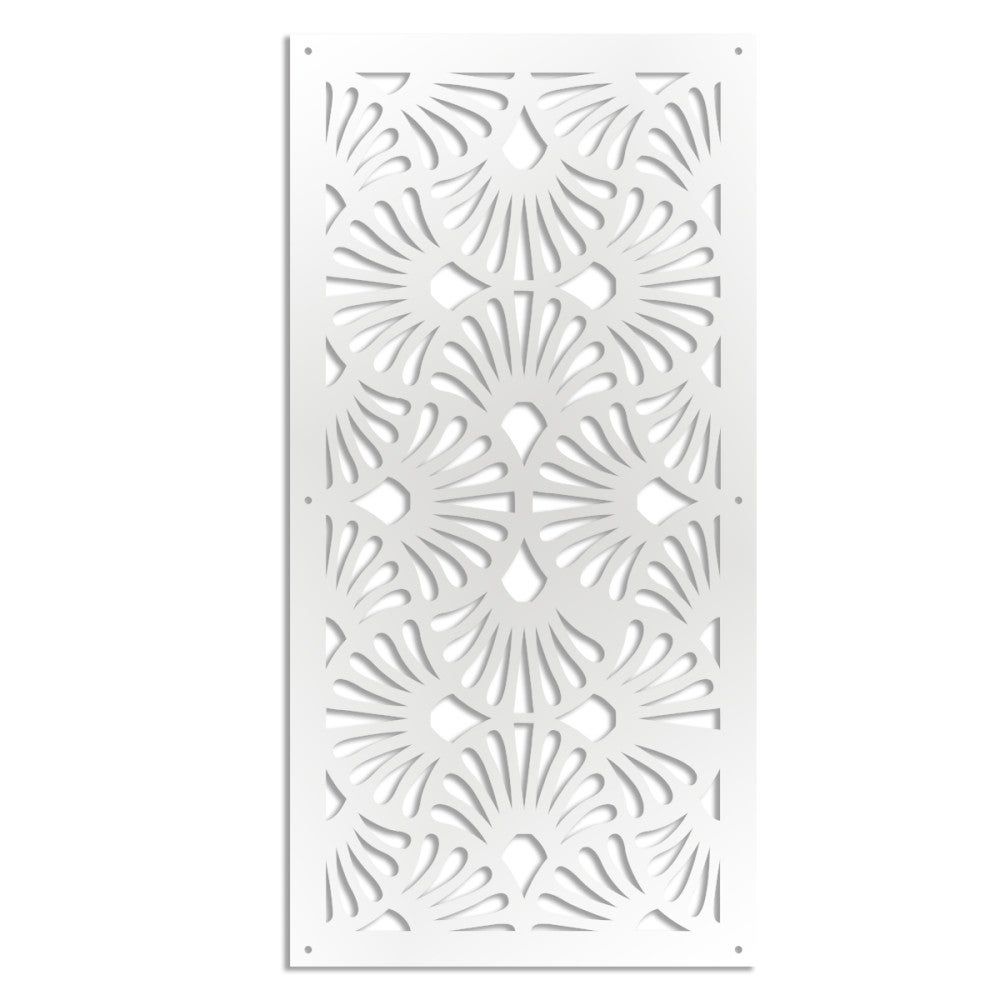 EVENTAILS - Panel perforowany z PVC - Osłona przeciwsłoneczna - Rozmiar 47x94 cm - Grubość 1 cm - Kolor BIAŁY