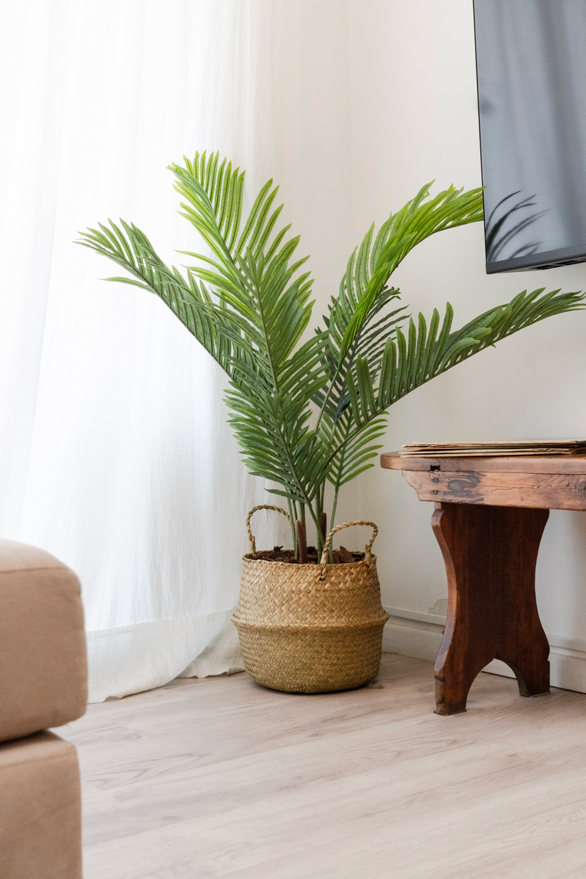 Cesto de Mimbre 27 cm – Cesta Decorativa Plegable con Asas – Macetero o Almacenaje para Plantas, Ropa y Juguetes - Valyria Home - 7