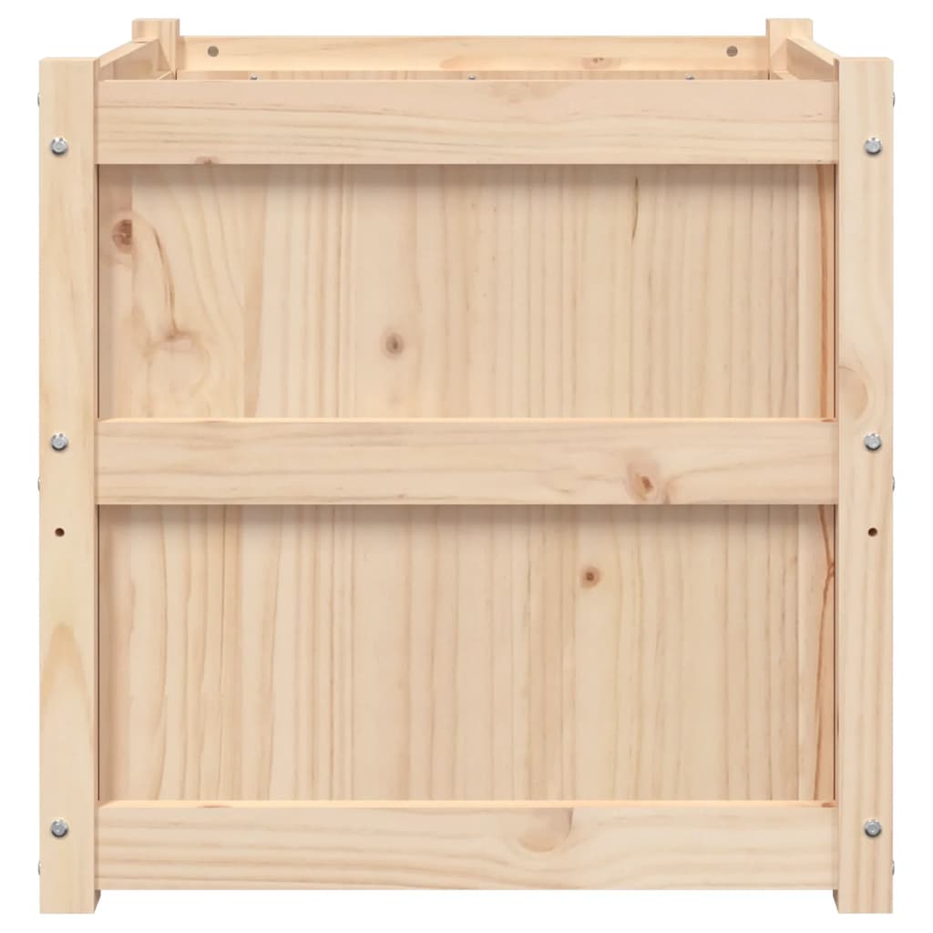 Jardinière - Bac à fleurs - Pot de fleurs 60x60x60 cm bois de pin massif n240l - 5