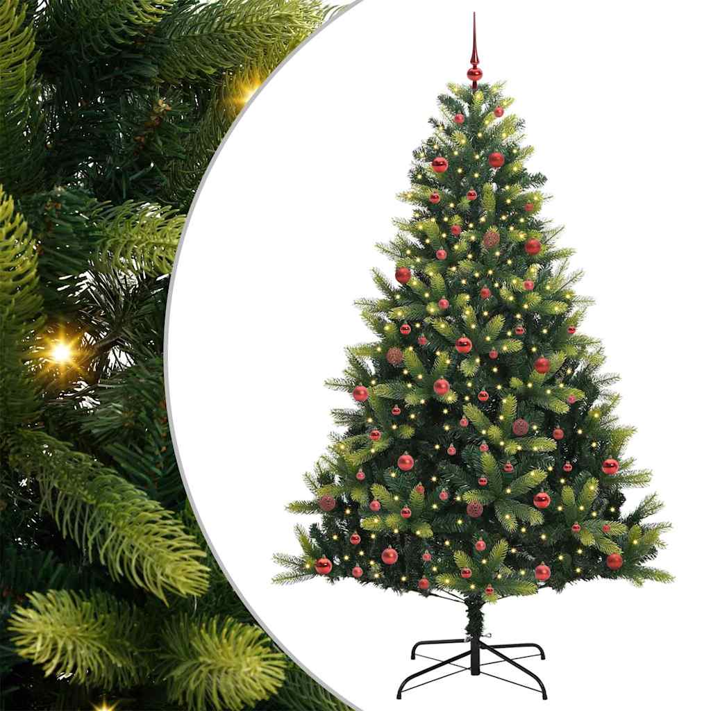 Sztuczna Zawieszana Choinka Świąteczna 300 LED Zielony 210 cm