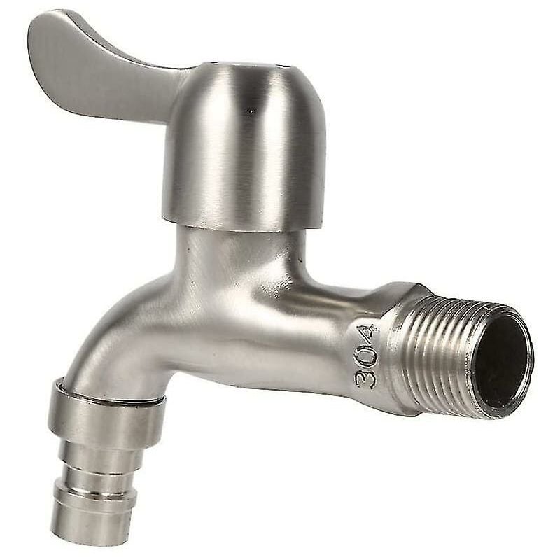 CREA Robinet de jardin en acier inoxydable 304, robinet d'eau mural extérieur robuste et durable (g 1/2'' ) - 3