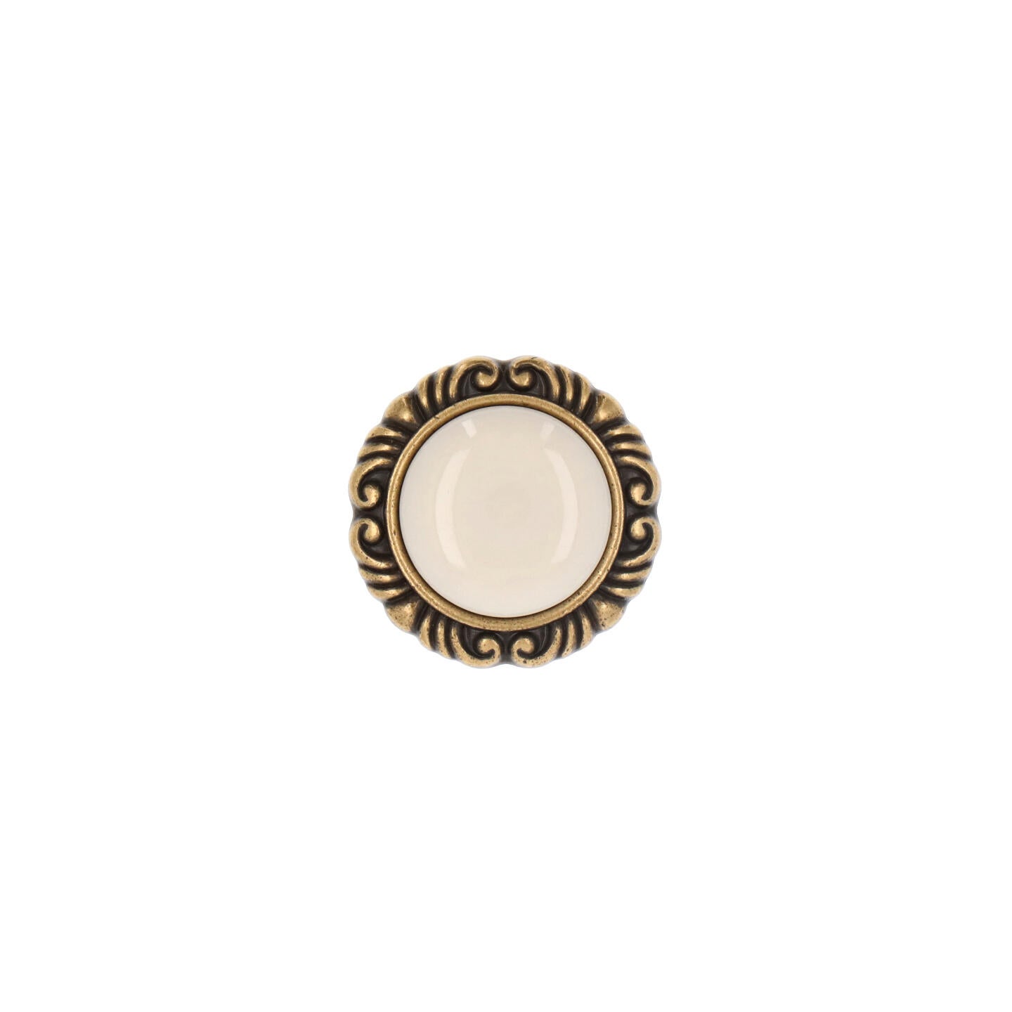 Bouton pour meubles en zamac et Porcelaine Diamètre 41mm Florence antique - 3