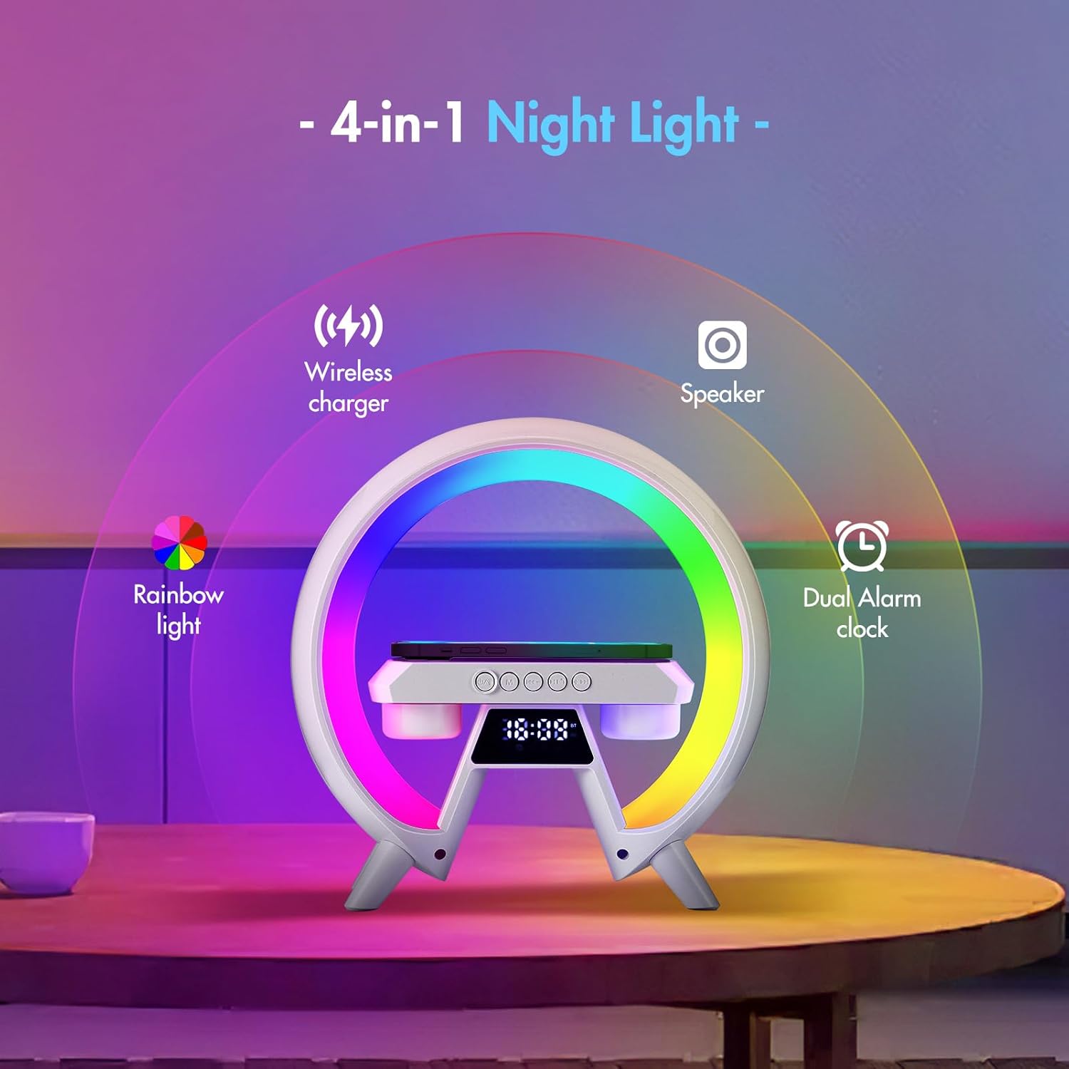 Store Enceinte Bluetooth Lumineuse Haut-Parleur Bluetooth sans Fil avec