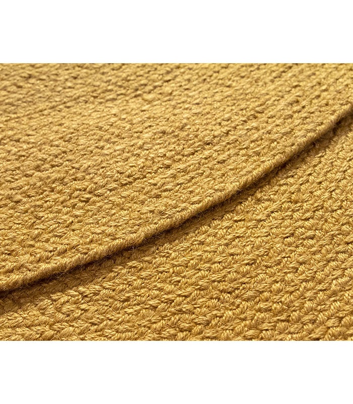 Hamid - Alfombra para interior y exterior Nansa Ocre Redondo 120x120 - 8