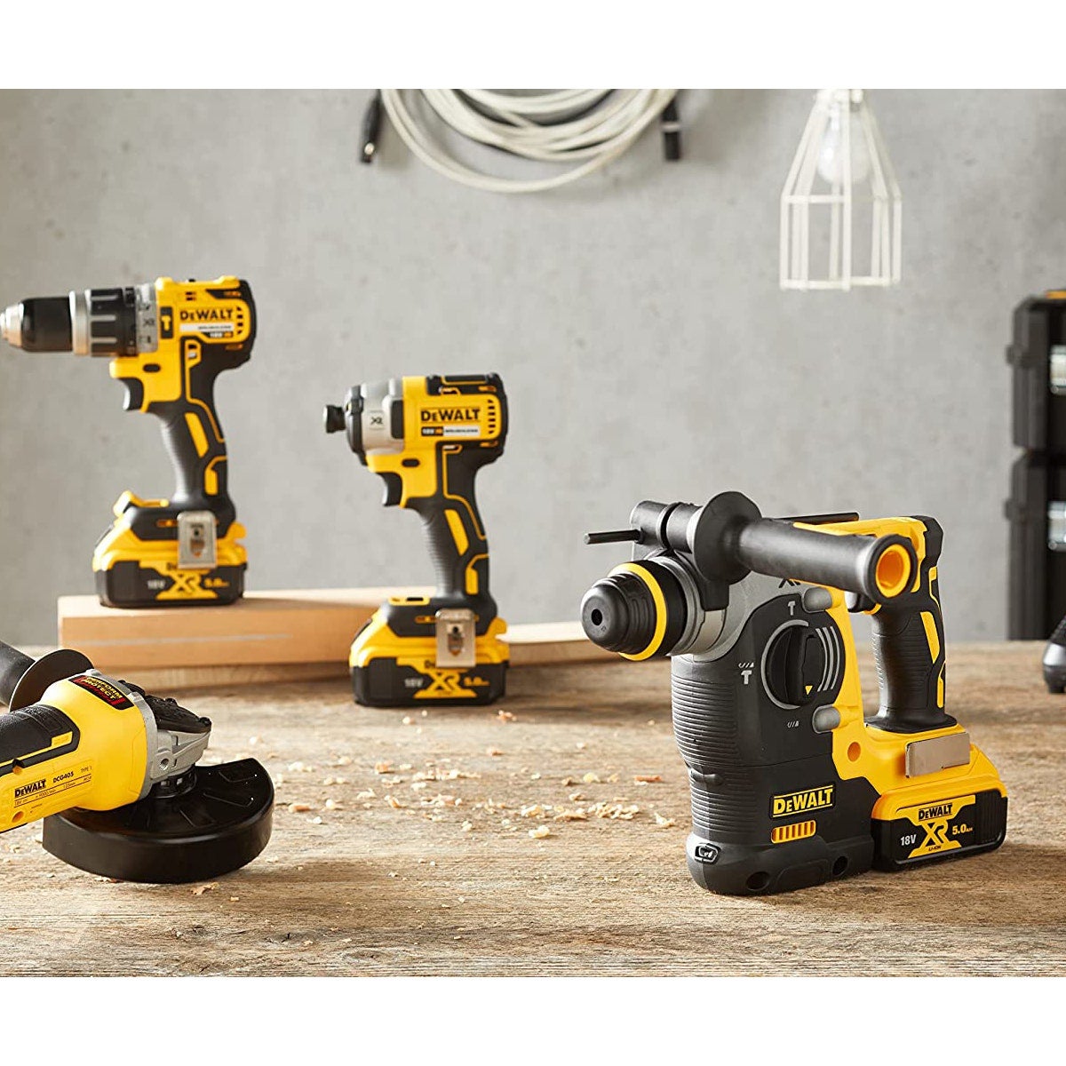 Pack 4 outils XR 18V (3x5,0 Ah) dans 2 coffrets T-STAK - DEWALT DCK422P3T-QW - 6