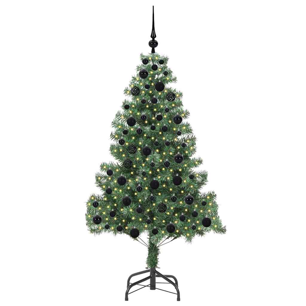 Sapin de Noël | Arbre de Noël avec 300 LED avec support Vert 180 cm PVC - 3