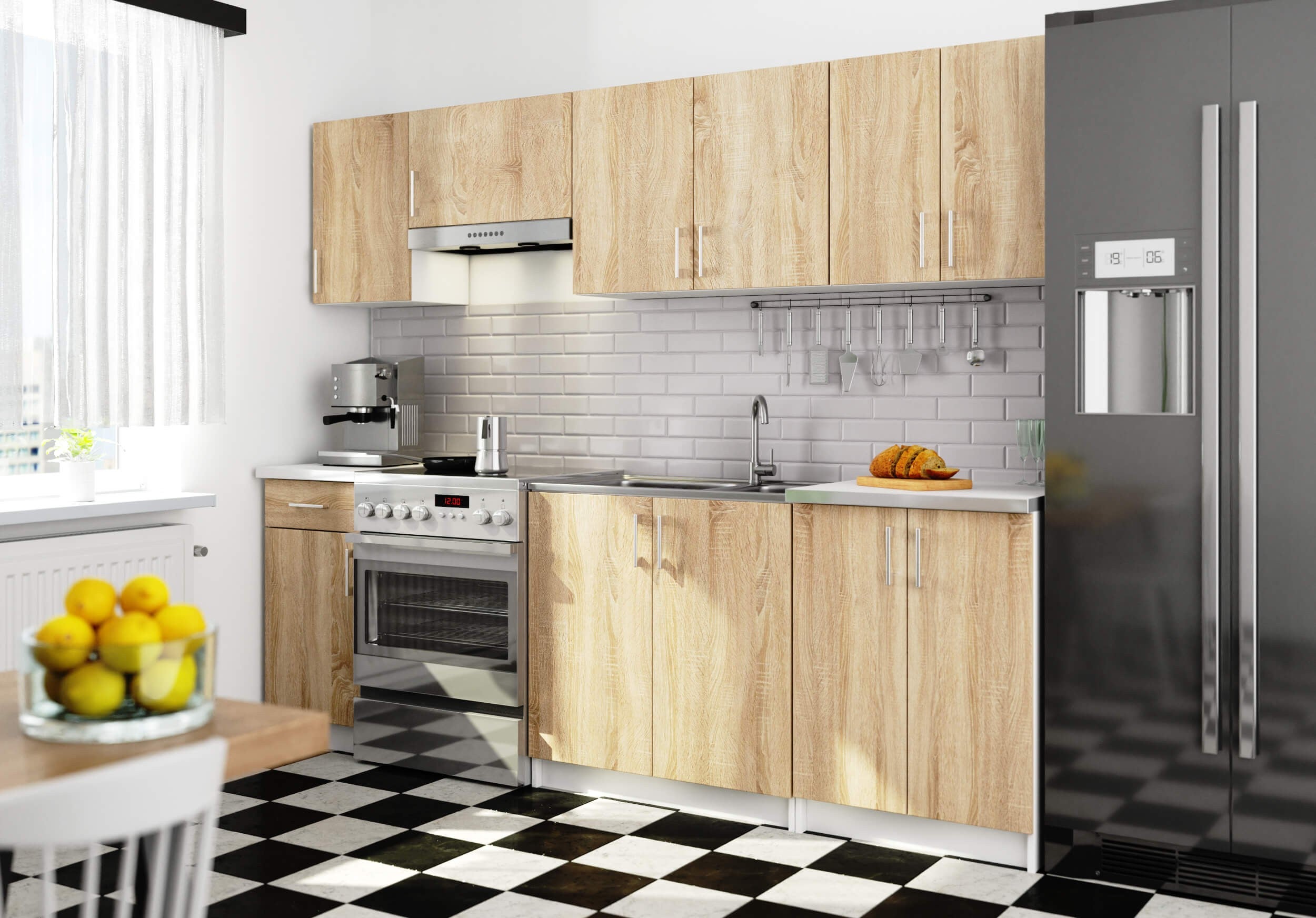 Plan de travail pour la cuisine AKORD S60 LIMA Blanc 60 cm 60x54x3,2 cm - 4