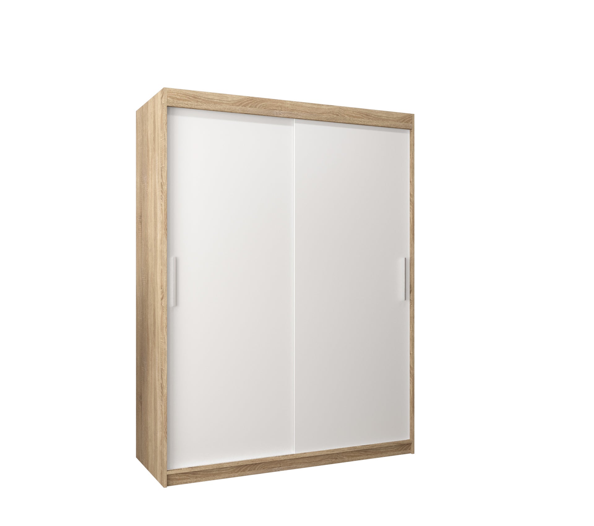 Szafa przesuwna garderoba TOKYO 150 x 62 x 200 cm Sonoma + Biały - Abiks Meble